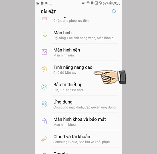 Tính năng nâng cao