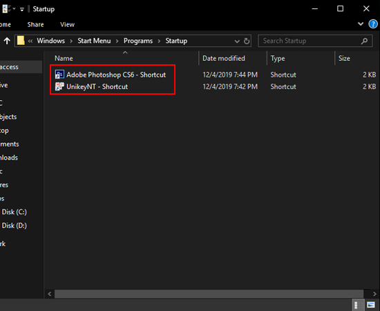 Delete những Shortcut phần mềm.