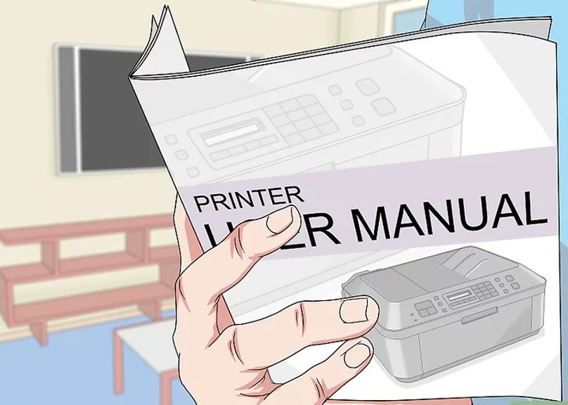 Xem sách hướng dẫn đi kèm với máy in