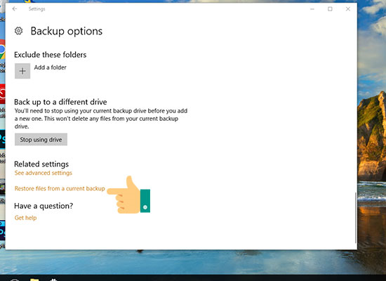 Sao lưu dữ liệu Windows 10 với File History