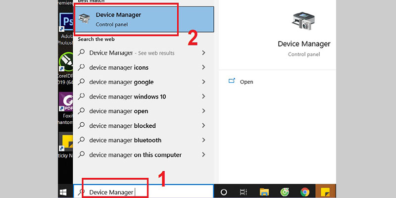 Mở Device Manager