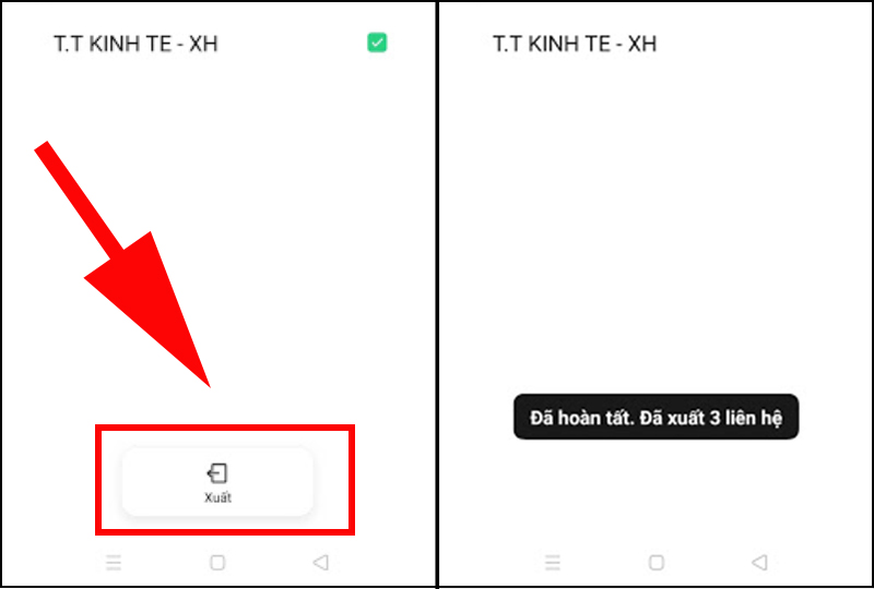 Hoàn tất quá trình chuyển danh bạ từ SIM qua điện thoại Android