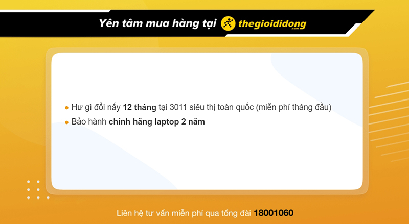 Chính sách bảo hành tại TGDĐ