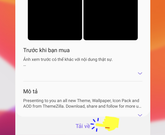 Bước 4: Cuối cùng bạn hãy tìm Theme mình thích và tải về.
