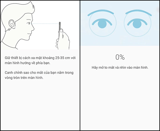 Thiết lập mống mắt