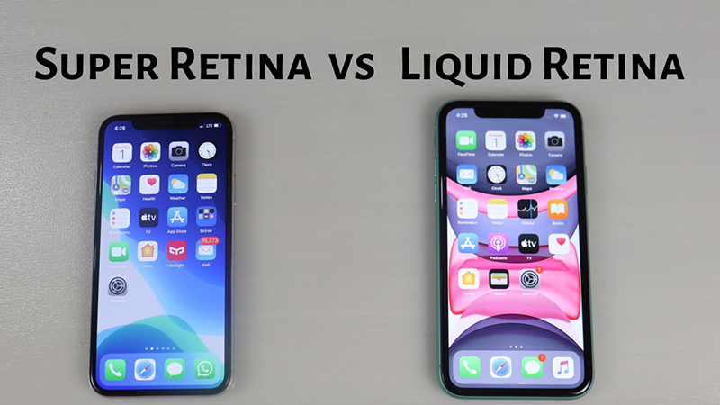 Sự khác biệt giữa Liquid Retina và Super Retina
