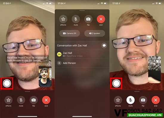 Tính năng Live Photos khi FaceTime đã quay trở lại