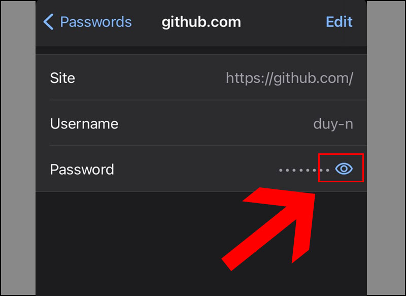 Cách xem mật khẩu đã lưu trên Google Chrome bằng điện thoại iPhone.