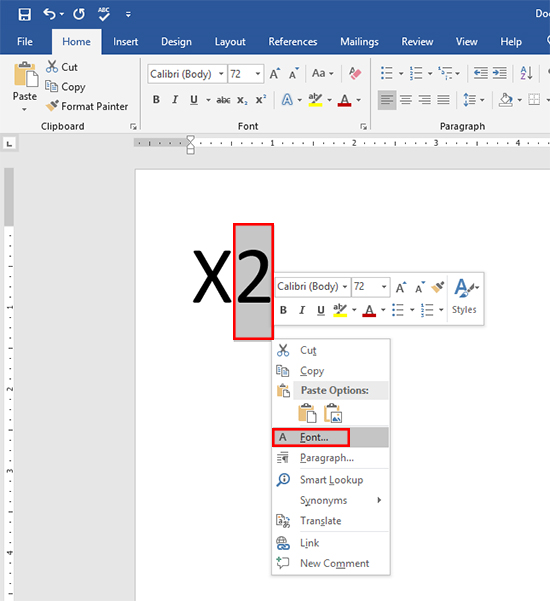 Sử dụng bảng công cụ Font