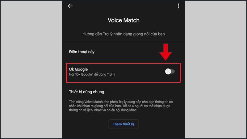 Hãy bật tính năng nhận giọng nói cho trợ lý Google