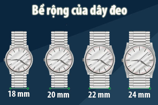 Bề rộng của dây đeo