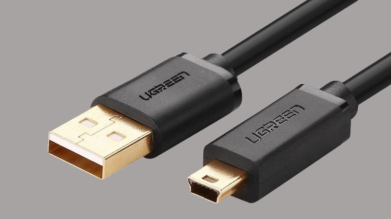 Hình ảnh USB Mini B ngoài thực tế