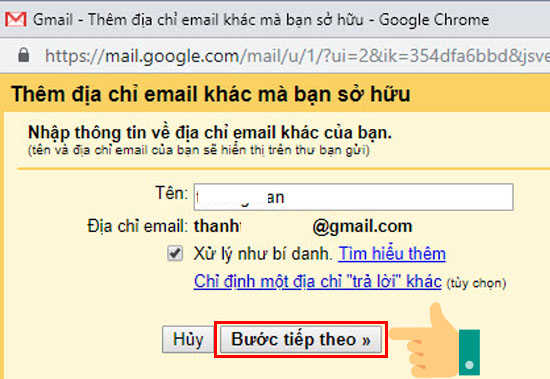 Bước tiếp theo