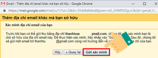 gửi xác minh