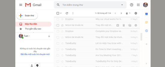 giao diện gmail