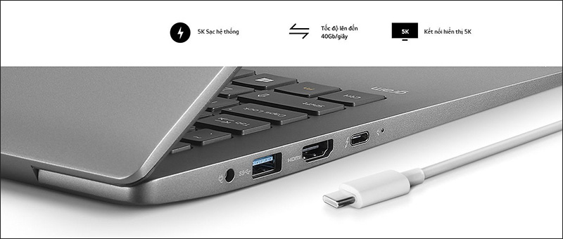 Thunderbolt 3 trên laptop LG Gram