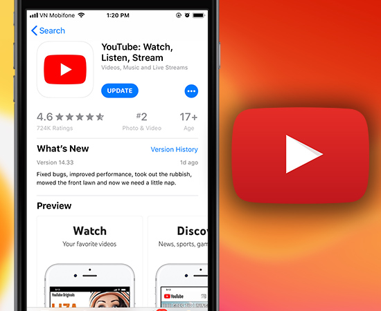 2. Youtube - Tải tại đây