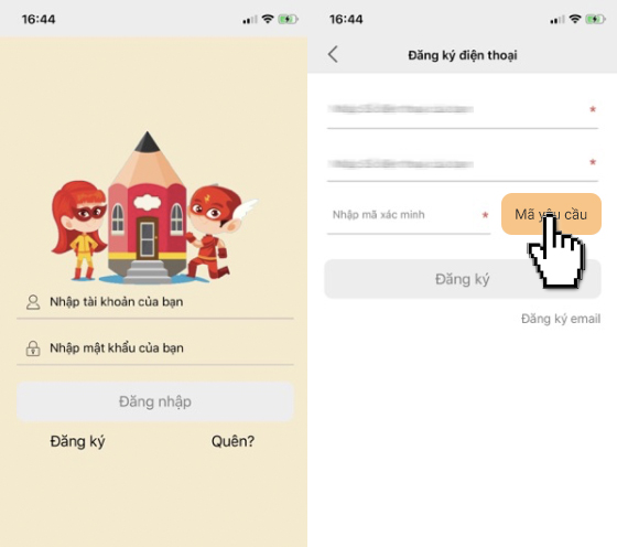 Sau đó bạn nhấn