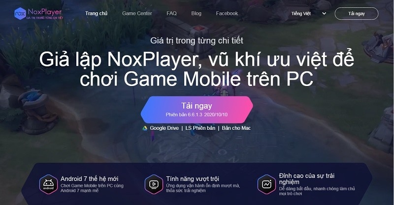 Phần mềm giả lập NoxPlayer