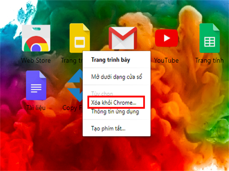 Loại bỏ các ứng dụng Web không cần thiết