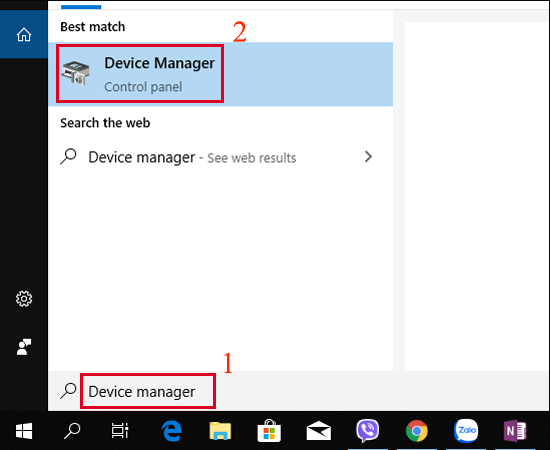 Bạn hãy mở Device manager.