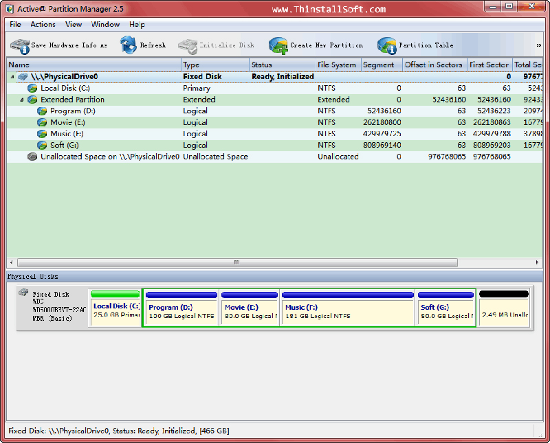 Phần mềm Active@ Partition Manager