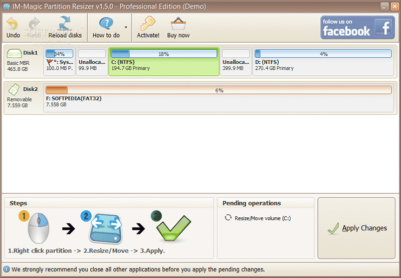 Công cụ IM-Magic Partition Resizer