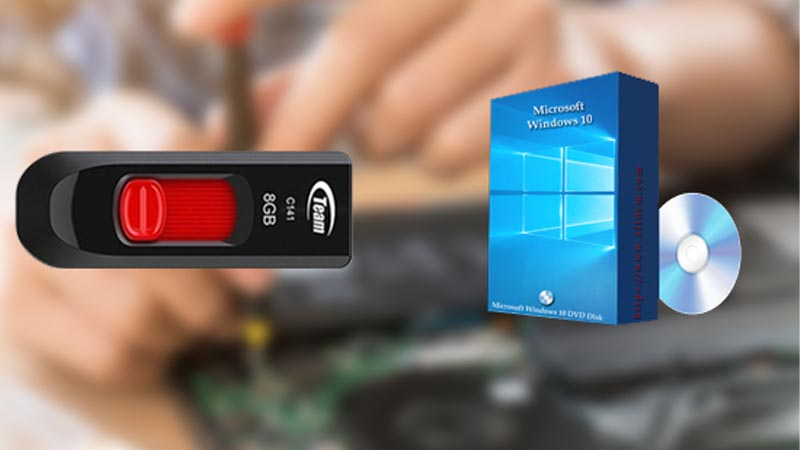 Cần chuẩn bị USB và File cài đặt Windows 10 Lite