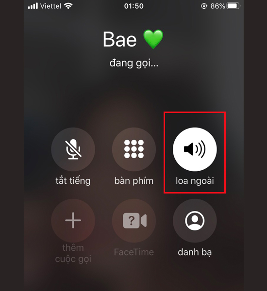 dùng loa ngoài