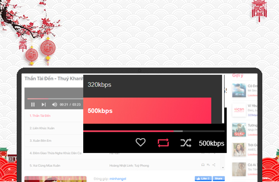 Nghe nhạc trực tuyến chất lượng cao