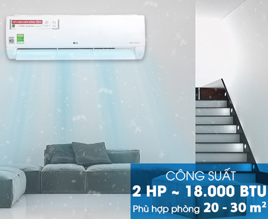 Máy lạnh LG Inverter 2 HP V18ENF