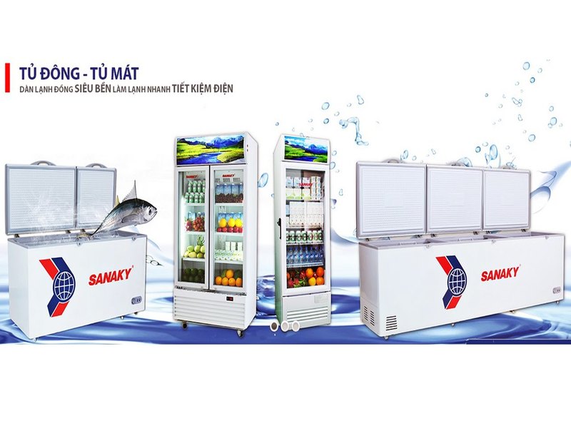 Tủ đông Sanaky được sản xuất tại Trung Quốc