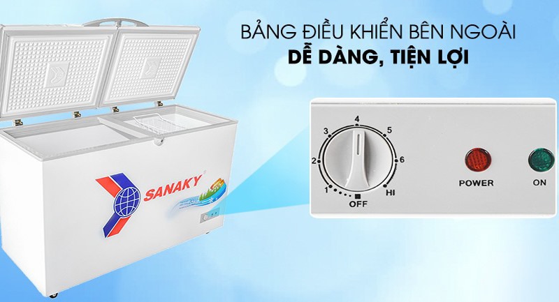 Thiết kế nút điều chỉnh nhiệt độ bên ngoài, dễ dàng điều chỉnh, sử dụng