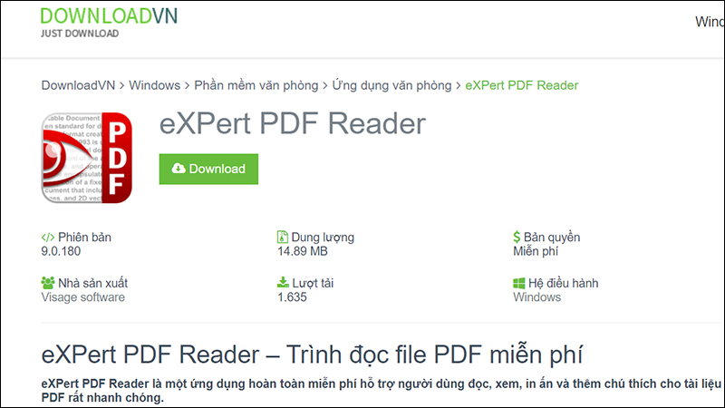 Phần mềm PDF Reader Pro Free