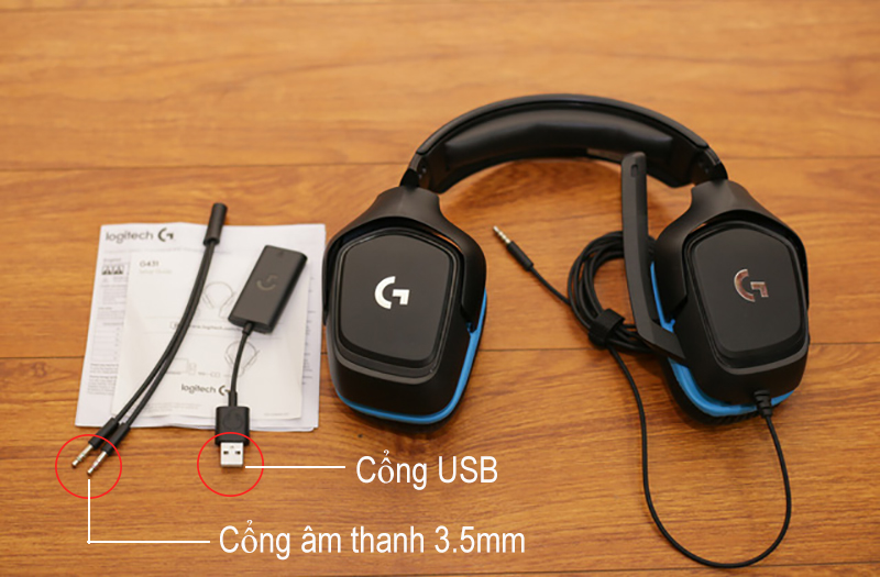 Tương thích với nhiều thiết bị qua cổng USB và cổng âm thanh 3.5 mm
