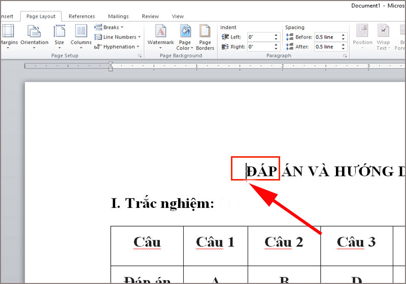 Xác định trang cần đánh dấu