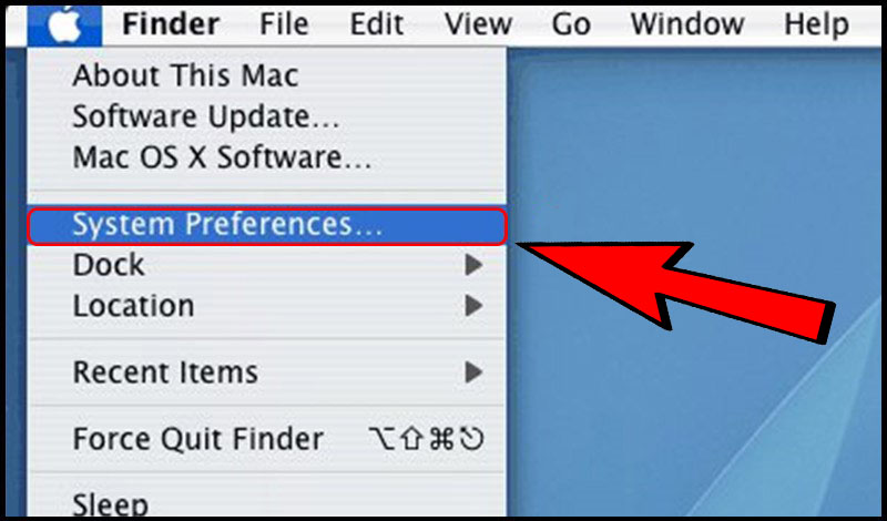 Vào System Preferences