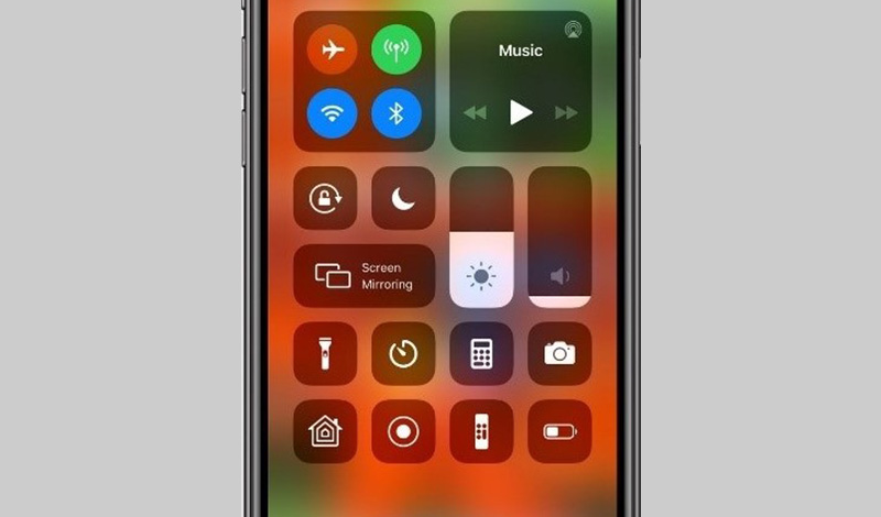 Mở Control Center