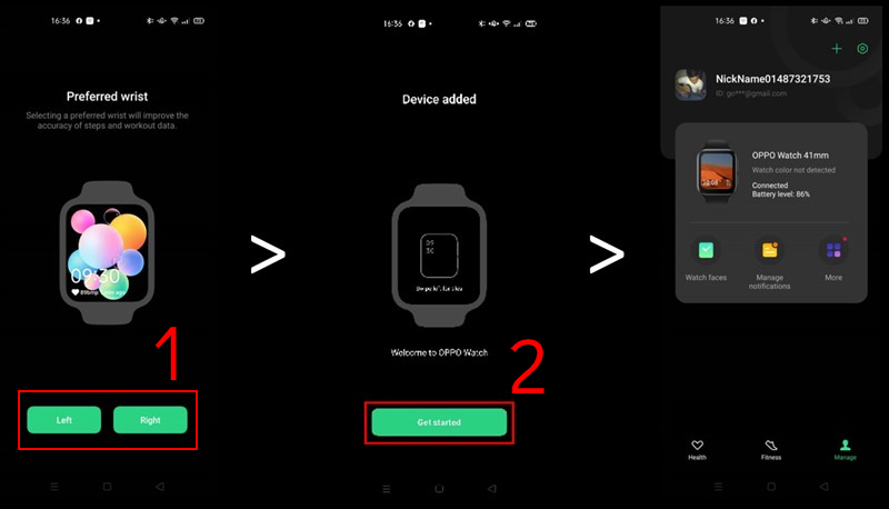 Hoàn tất kết nối Heytap Health cho OPPO Watch