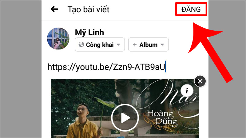 Click vào Đăng để chia sẻ video