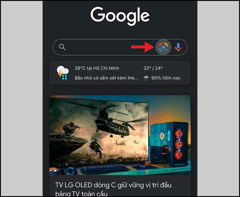 Nút Google Ống kính