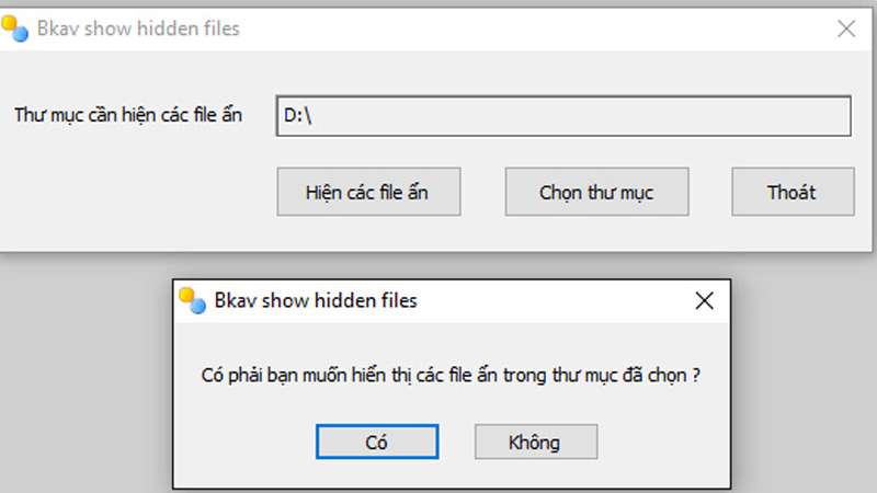 Phần mềm FixAttrb Bkav