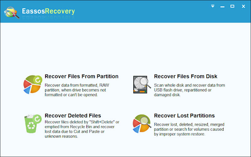 Phần mềm hiện file ẩn Eassos Recovery