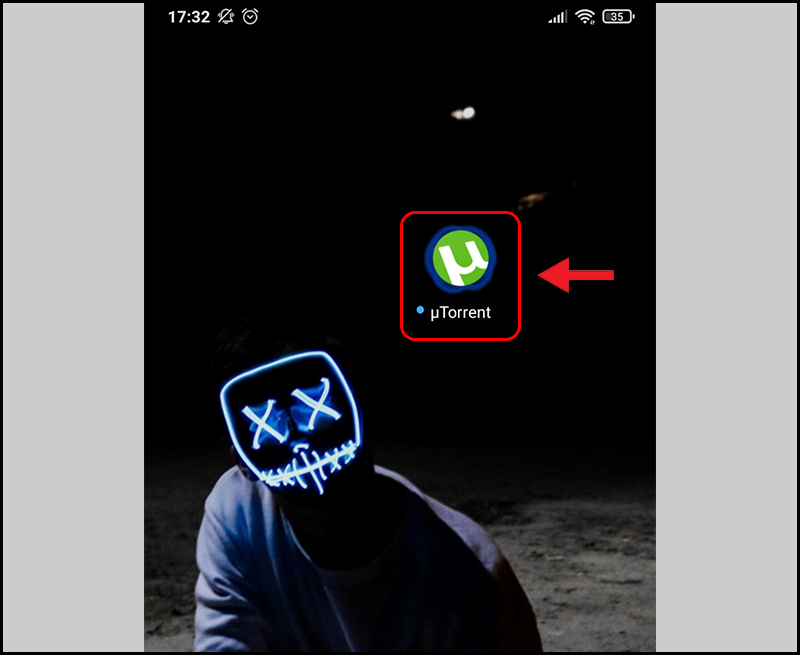 Nhấn vào ứng dụng để sử dụng