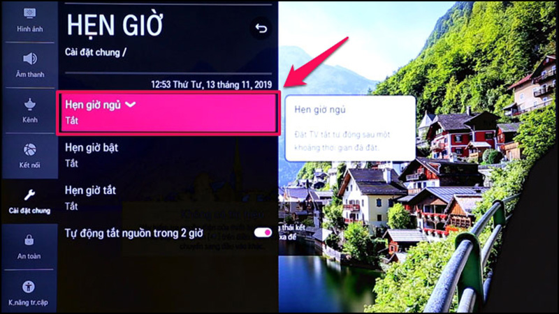 Cách hẹn giờ ngủ cho smart tivi Samsung