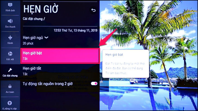 Cách hẹn giờ bật cho smart tivi Samsung