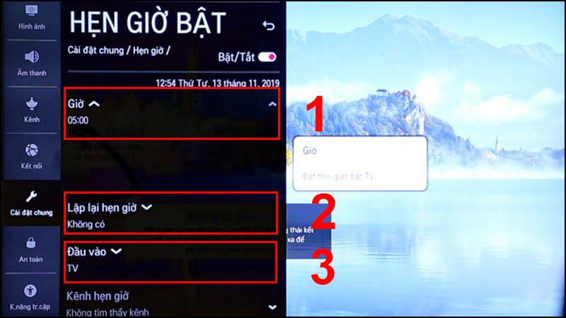 Cách hẹn giờ bật cho smart tivi Samsung