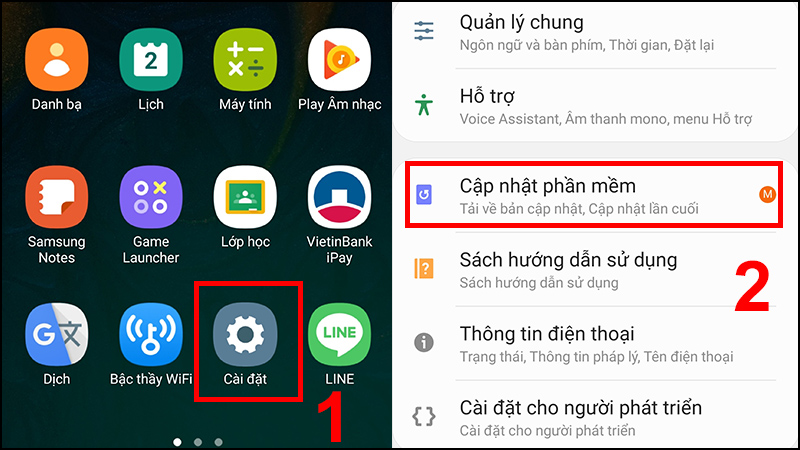 Kiểm tra bản cập nhật Android mới