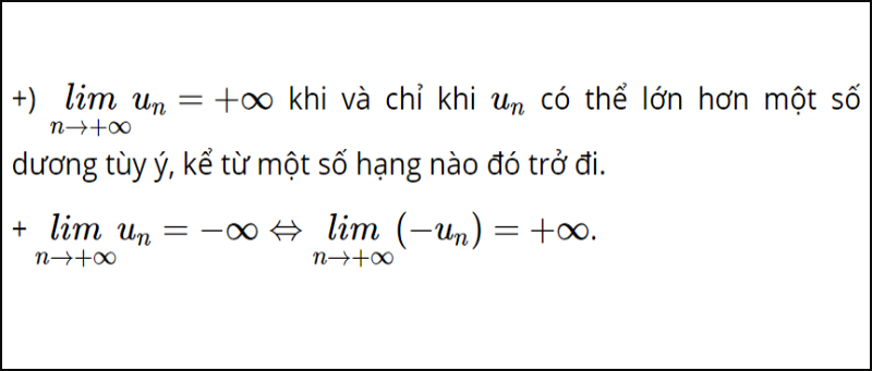 Giới hạn vô cực