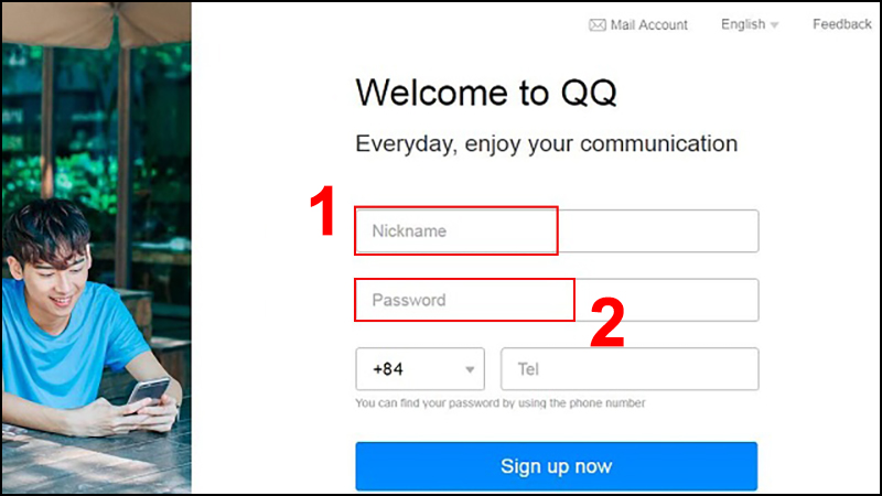 Điền thông tin đăng ký